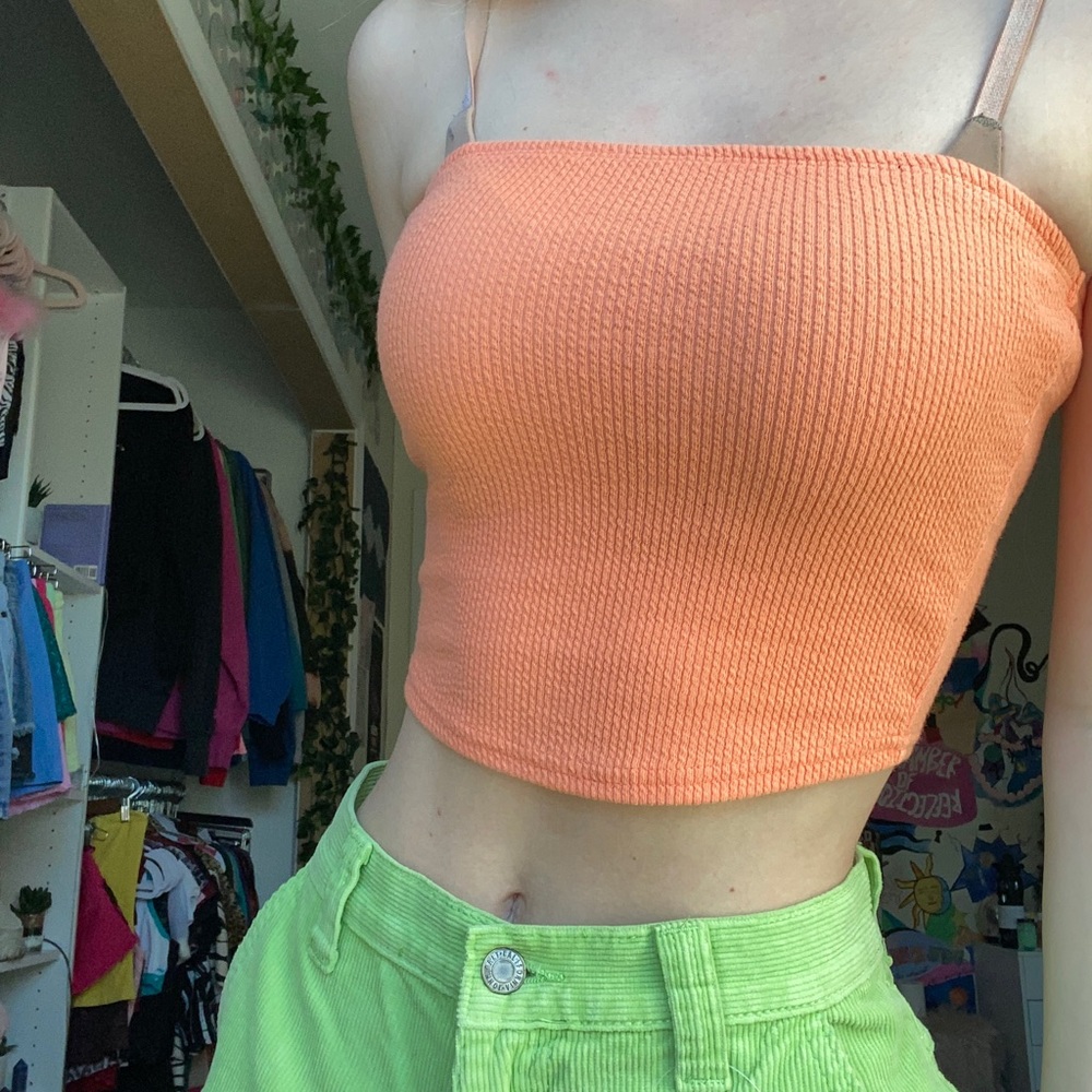 Orange tube top